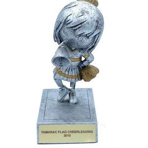 EDCO CHEERLEADING BOBBLE HEAD STATUE FIGURINE